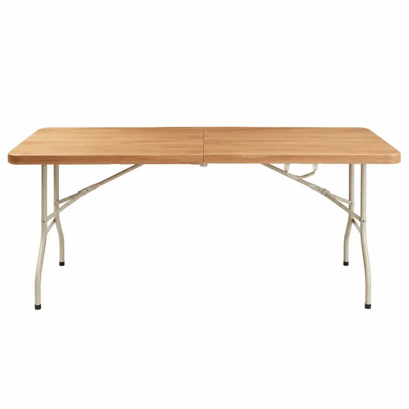 St¨®? sk?adany drewniany z metalow? ram? 180x74x74