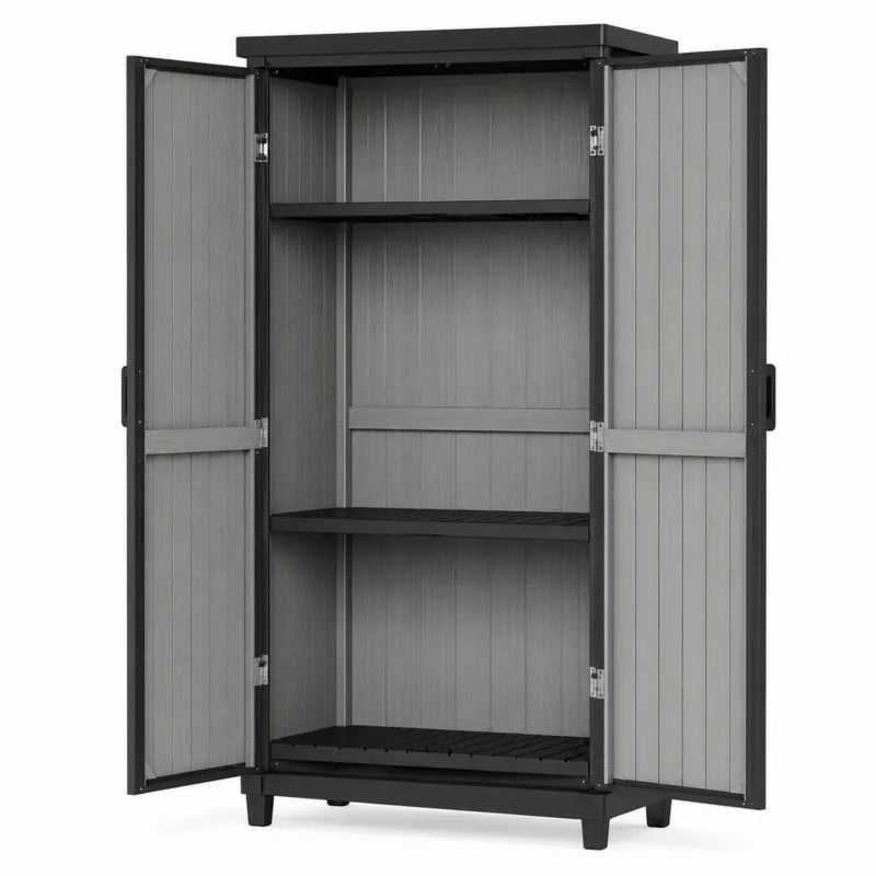 Szafa ogrodowa z p¨®?kami 180x70x40