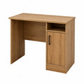 Biurko z p?yty MDF z p¨®?k? i szafk? d?b 120x50x75