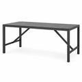 St¨®? ogrodowy aluminiowy czarny 150x90x75
