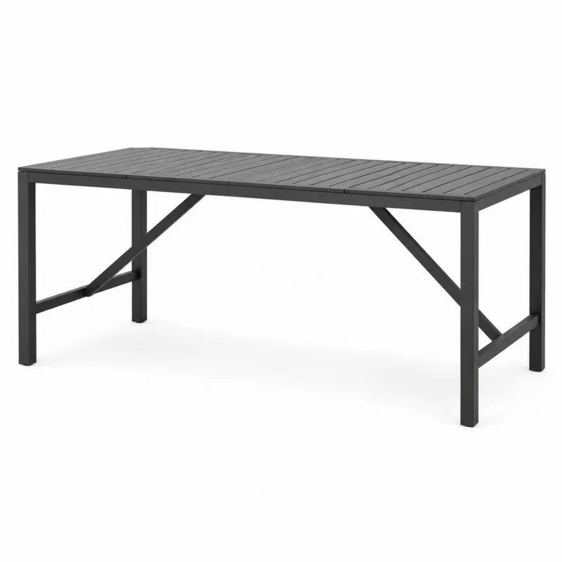 St¨®? ogrodowy aluminiowy czarny 150x90x75