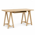 Biurko drewniane z p¨®?k? d?b 120x60x75