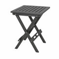 Sk?adany st¨®? ogrodowy z drewna akacjowego czarny 45x45x50
