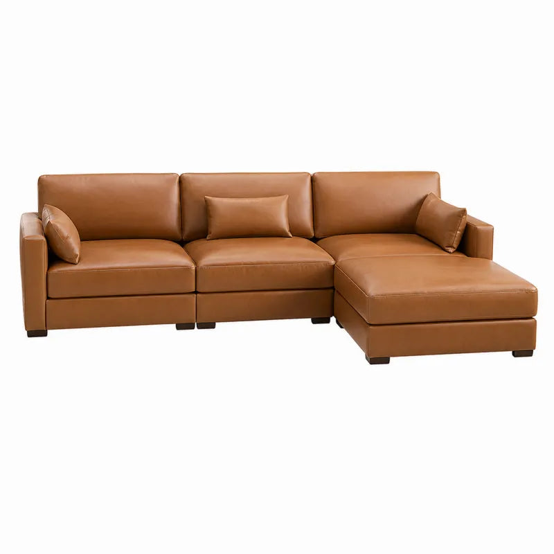 Modu?owa sofa naro?na ze sk¨®ry ekologicznej