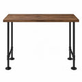 St¨®? metalowy z blatem d?bowym 110x40x75