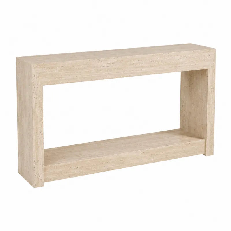 Konsola z trawertynu be?owa 120x35x75
