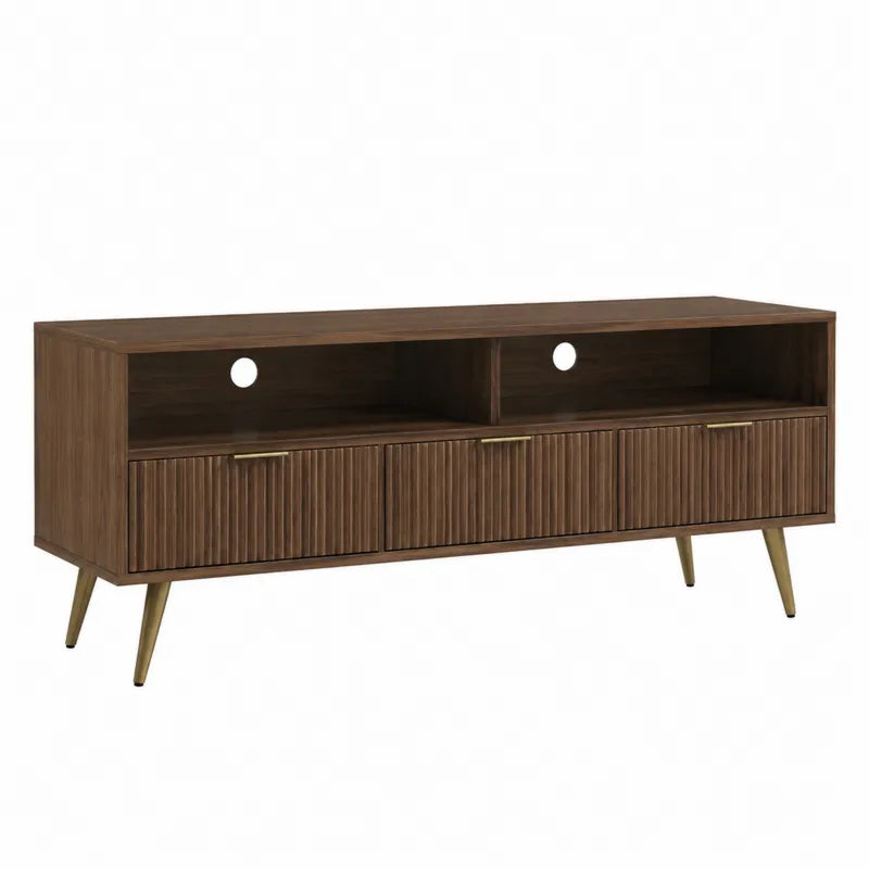 Szafka RTV drewniana z MDF, 150x40x50 cm,